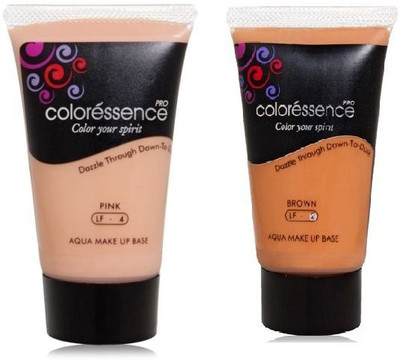 

Coloressence Coloressence Aqua Makeup Base Foundation (Packof2) Foundation(Pink, Brown)