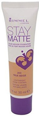 

Rimmel Stay Matte Liquid Mousse Foundation - 203 True Beige