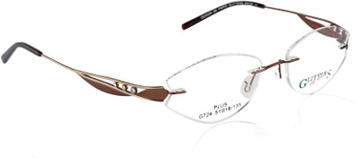 

Glitters Rimless Oval Frame(51 mm