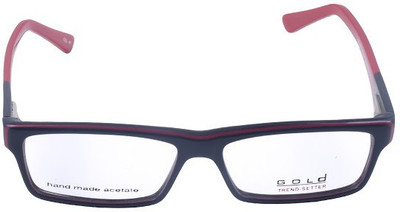 

Gold Full Rim Rectangle Frame(51 mm
