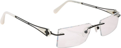 

HyderabadOpticians Rimless Rectangle Frame(50 mm