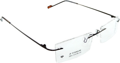 

B-Titanium Rimless Rectangle Frame(47 mm