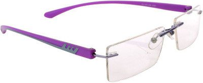 HyderabadOpticians Rimless Rectangle Frame(48 mm