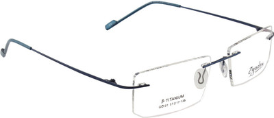 Zyaden Rimless Rectangle Frame(51 mm