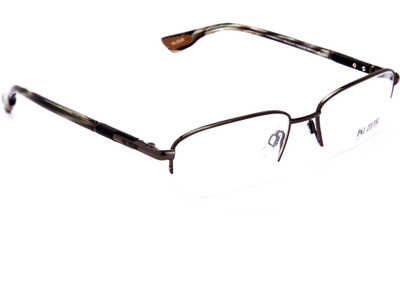 45% OFF on Pal Zileri Half Rim Rectangle Frame(55 mm)