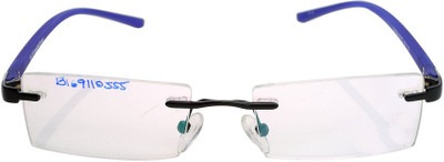 HyderabadOpticians Rimless Rectangle Frame(50 mm