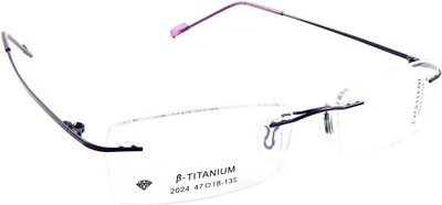 

B-Titanium Rimless Rectangle Frame(47 mm