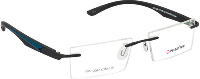 

O Positive Rimless Square Frame(50 mm