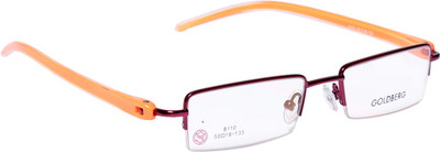 

Gold Berg Half Rim Rectangle Frame(50 mm