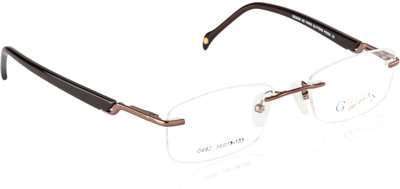 

Glitters Rimless Rectangle Frame(50 mm