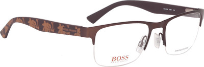 

Boss Orange Half Rim Wayfarer Frame(53 mm