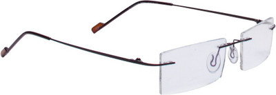 

HyderabadOpticians Rimless Rectangle Frame(50 mm