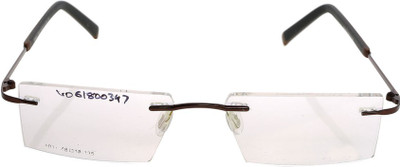 HyderabadOpticians Rimless Rectangle Frame(48 mm