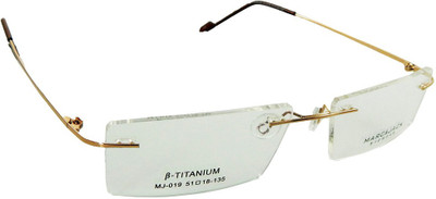 

B-Titanium Rimless Rectangle Frame(51 mm