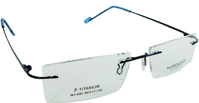

B-Titanium Rimless Rectangle Frame(50 mm