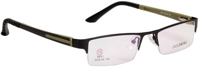 

Gold Berg Half Rim Rectangle Frame(50 mm