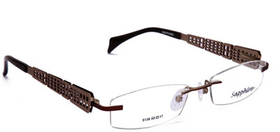 

Sapphire Rimless Oval Frame(52 mm