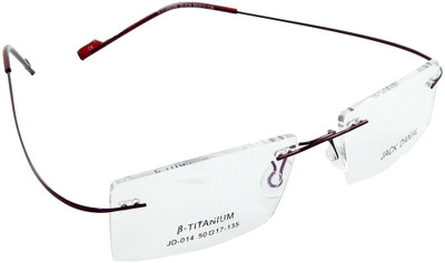 

B-Titanium Rimless Rectangle Frame(50 mm