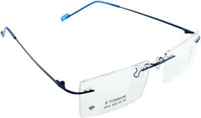 B-Titanium Rimless Rectangle Frame(49 mm