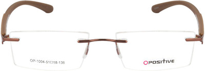 

O Positive Rimless Square Frame(50 mm