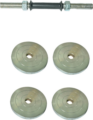 

Royal 3kg_4pc_Chrome_Silver_Plate+1pc_Black_Handle Silver Weight Plate(13 kg)