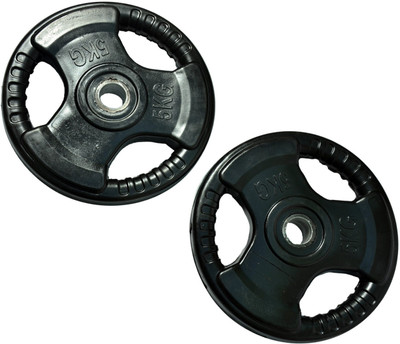 

Royal 5kg_2pc_Regular Olumpic Rubber PLATE_for_22mm_rod Black Weight Plate(10 kg)