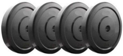 

M P Leather Store 8kg pvc (unbreakable) plate 2kg each Black Weight Plate(8 kg)