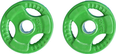 

Royal 2.5 KG_2Pc COLOR PLATE for 55 mm Olympic ROD Green Weight Plate(5 kg)
