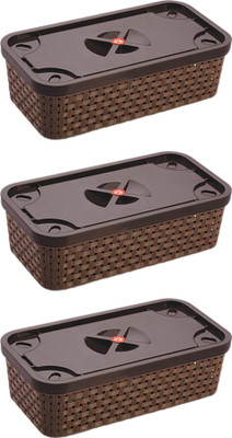 

Nakoda Dune 000 (Pack of 3) Plastic Fruit & Vegetable Basket(Multicolor)