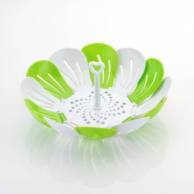 

VR Foldable Plastic Fruit & Vegetable Basket(Green, White)