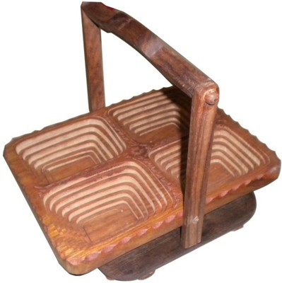

Onlineshoppee Wood Fruit & Vegetable Basket(Brown)
