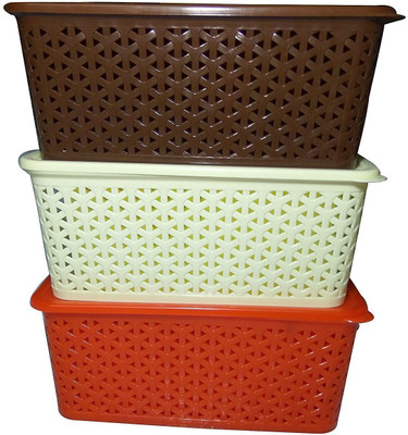 Fair Food Fairfood 3 Basket Set PP Polypropylene Fruit Vegetable Basket