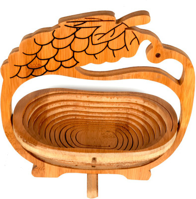 

Craft Trade Craft Trade Basket Wooden Fruit & Vegetable Basket(Brown)