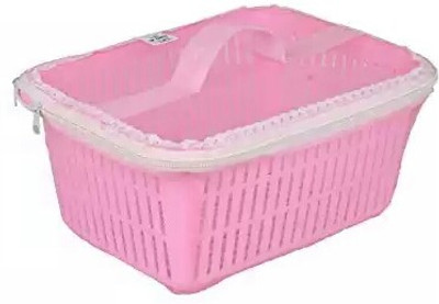 

Bagathon India Multipurpose Plastic Fruit Basket With Cover Plastic Fruit & Vegetable Basket(Pink)