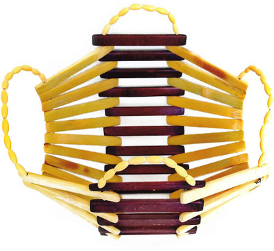 

Handyartz Bamboo Fruit & Vegetable Basket(Multicolor)