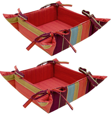 

Elan 4H02BB-MULTI DOBBY Cotton Fruit & Vegetable Basket(Multicolor)