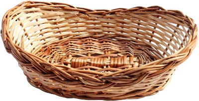 

SHOPPINGKART24 Bamboo Fruit & Vegetable Basket(Brown)