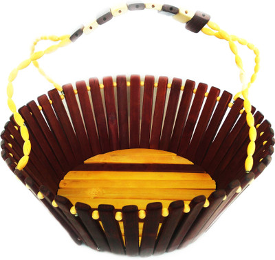 

Handyartz Bamboo Fruit & Vegetable Basket(Brown)