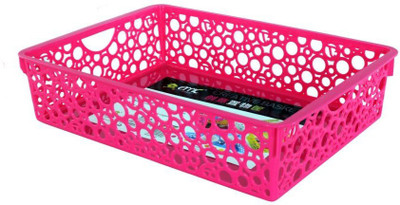 

Chrome Creative Plastic Fruit & Vegetable Basket(Pink)