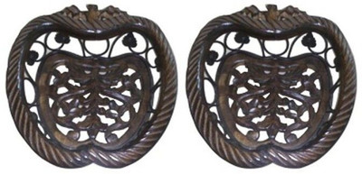

Onlineshoppee Pack of 2 Wood Fruit & Vegetable Basket(Brown)