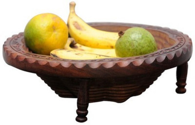 Onlineshoppee Wood Fruit & Vegetable Basket(Brown)