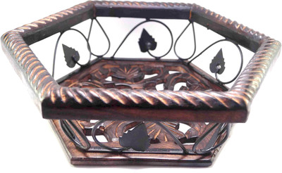 

Ventezone Wooden Fruit & Vegetable Basket(Brown)