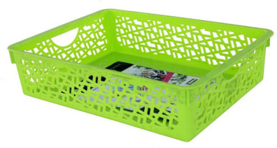 

Chrome Stereo Storage Plastic Fruit & Vegetable Basket(Green)