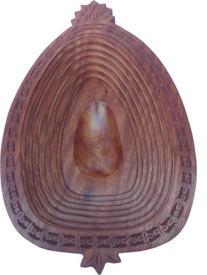 

HANDICRAFT SHEESHAM WOOD MADE PINEAPPLE SHAPE SPRING Wood Fruit & Vegetable Basket(Brown)