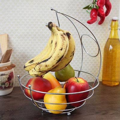 

Eoan International Iron Fruit & Vegetable Basket(Silver)