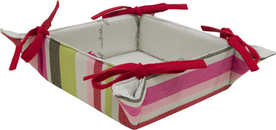 

Elan EN-2015 STYLISH Cotton Fruit & Vegetable Basket(Pink, Green)