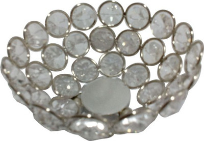 

Decor8 Iron, Crystal Fruit & Vegetable Basket(Silver)