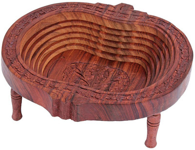 

Store Indya Wood Fruit & Vegetable Basket(Brown)