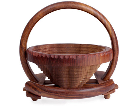 

Store Indya Wood Fruit & Vegetable Basket(Brown)