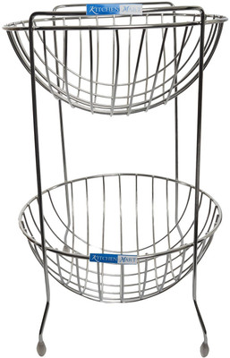 

Kitchen Mart Trolly Stainless Steel Fruit & Vegetable Basket(Steel)